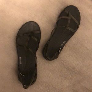 Dark Gray Crocs Sandals